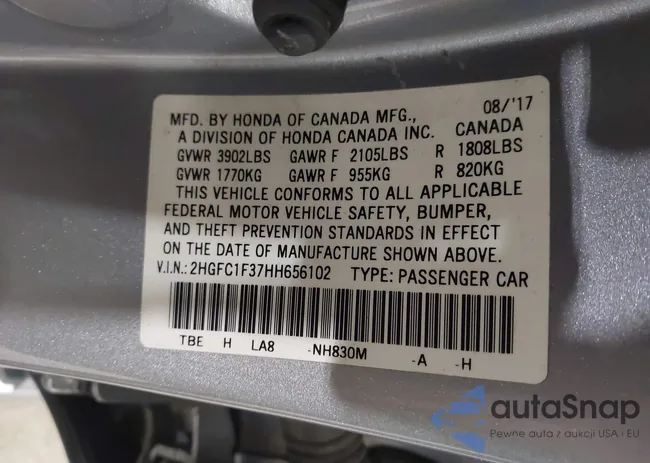 2HGFC1F37HH656102: 42539573