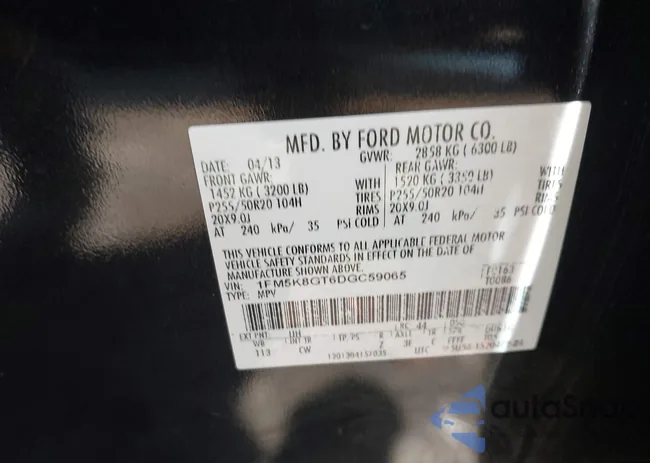 1FM5K8GT6DGC59065: 42539612