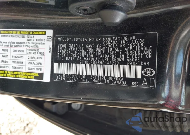 2T1BU40E69C147233: 42539664