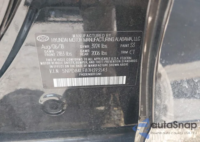 5NPD84LF8JH393543: 42539841