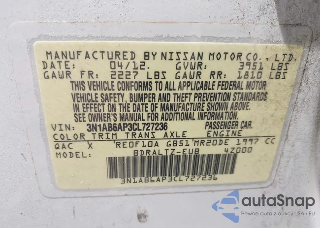 3N1AB6AP3CL727236: 42539900