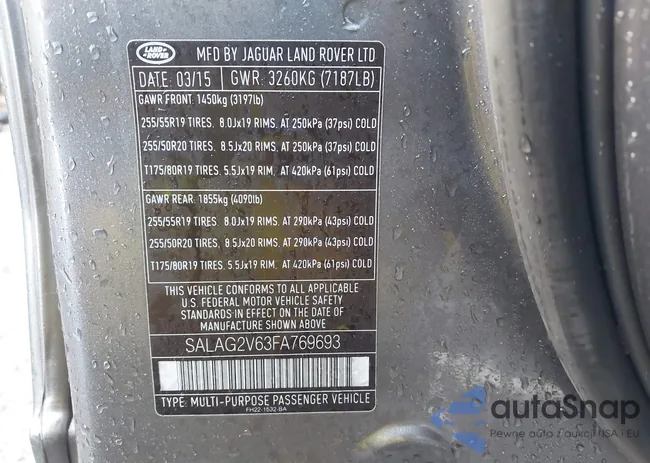 SALAG2V63FA769693: 42539355