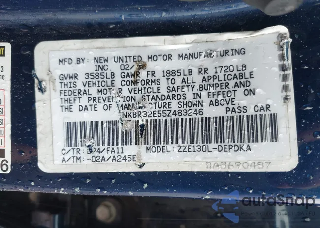 1NXBR32E55Z483246: 42540570