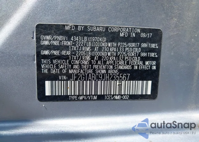 JF2GTABC9JH235567: 42540595