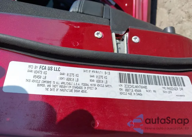 2C3CDXGJ4KH700485: 42540623