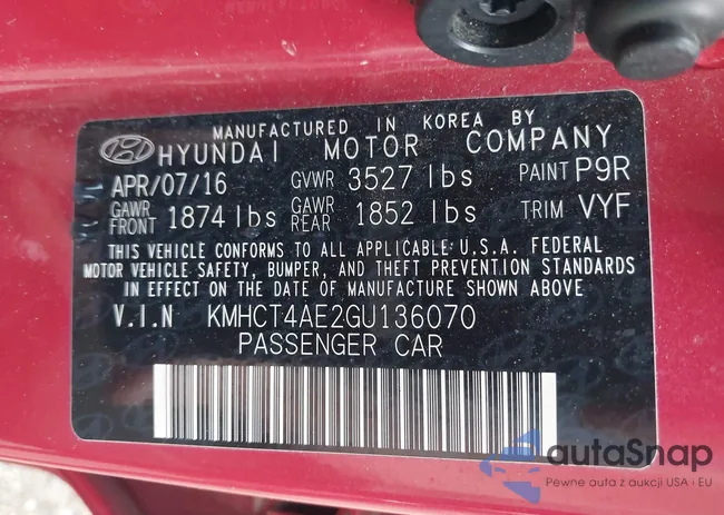 KMHCT4AE2GU136070: 42540740