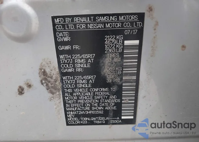 KNMAT2MV3HP611592: 42540774