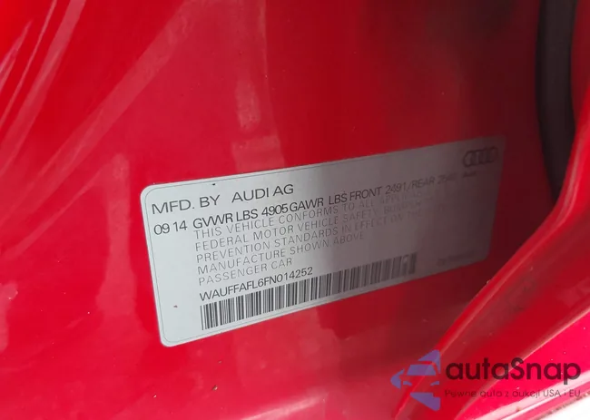 WAUFFAFL6FN014252: 42541058