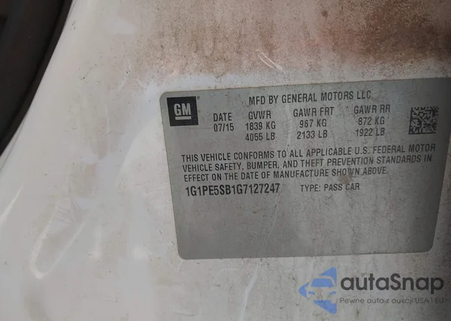 1G1PE5SB1G7127247: 42541110