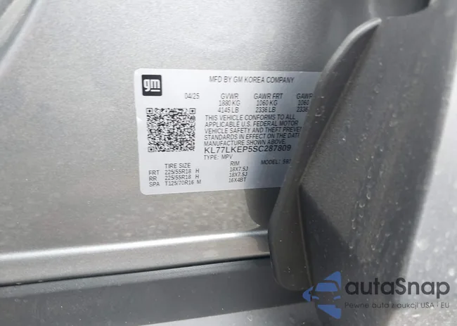 KL77LKEP5SC287809: 42540489