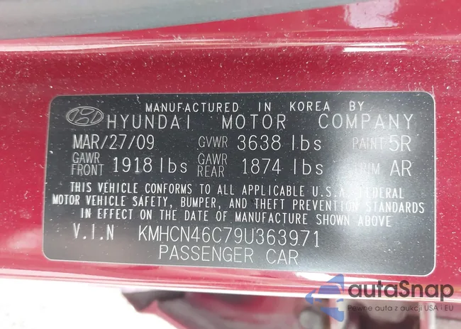 KMHCN46C79U363971: 42540558