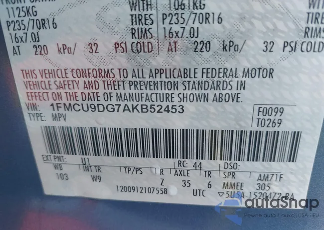 1FMCU9DG7AKB52453: 42541817