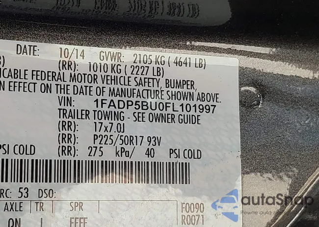 1FADP5BU0FL101997: 42541919