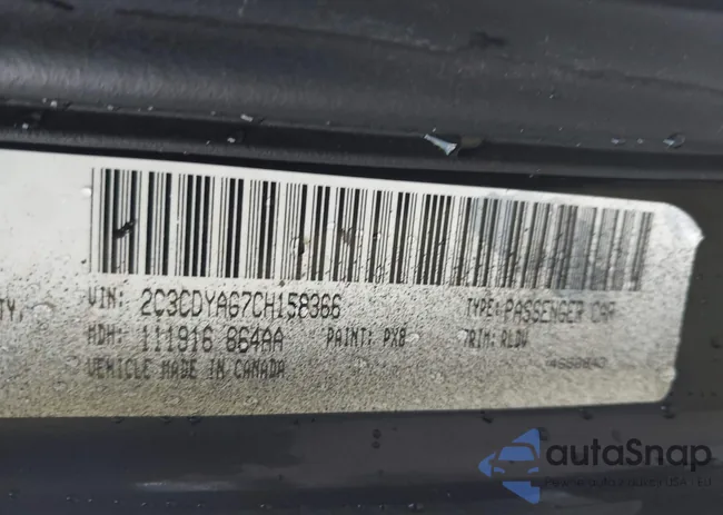 2C3CDYAG7CH158366: 42541989