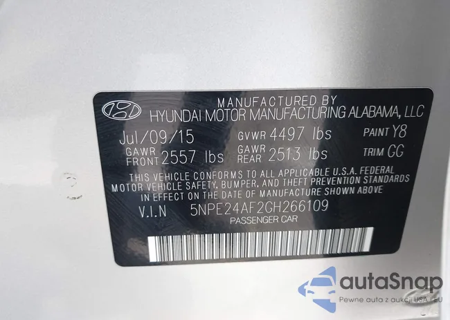 5NPE24AF2GH266109: 42542008