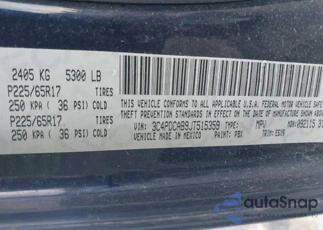 3C4PDCAB9JT515359: 42542016