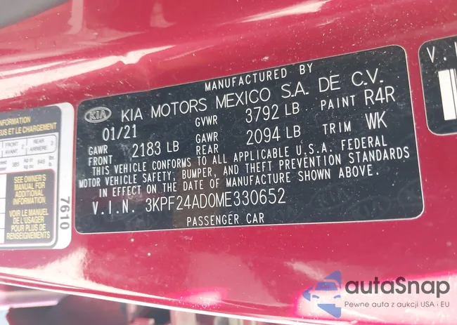 3KPF24AD0ME330652: 42542146