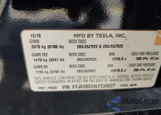 5YJXCBE24LF239827: 42541257