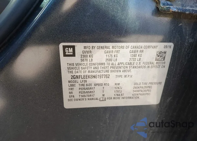 2GNFLEEK8H6197762: 42541351