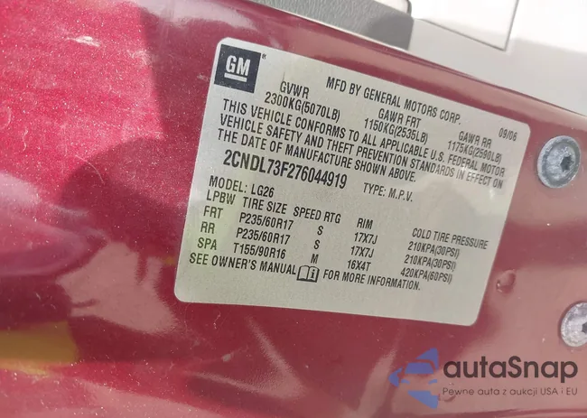 2CNDL73F276044919: 42541511