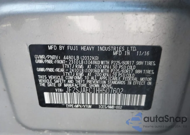 JF2SJAEC1HH507602: 42541537