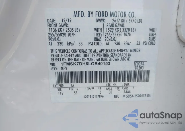 1FMSK7DH6LGB40153: 42542681