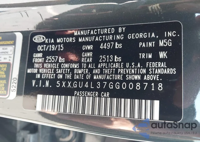 5XXGU4L37GG008718: 42542783