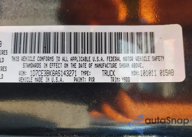 1D7CE3BK6AF143271: 42542798