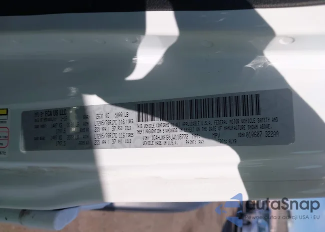 1C4HJXFG0JW118772: 42543006