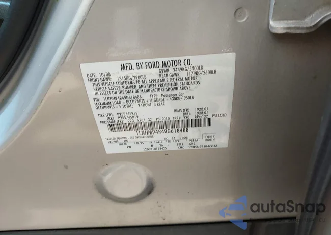 1LNHM94R49G618488: 42542294