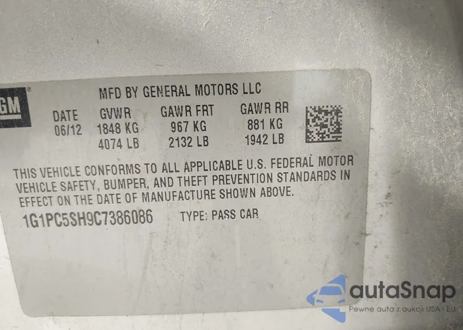 1G1PC5SH9C7386086: 42542437