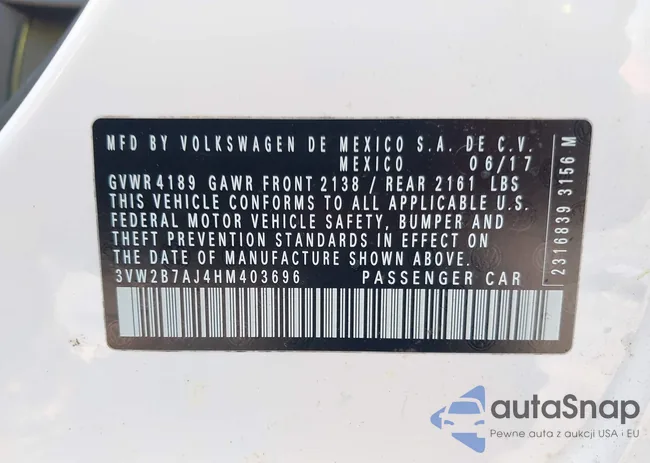 3VW2B7AJ4HM403696: 42543626