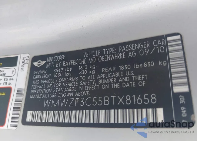 WMWZF3C55BTX81658: 42543851