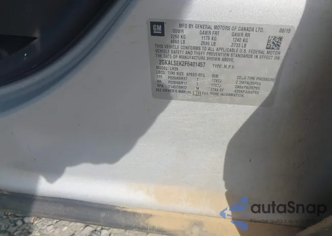 2GKALSEK2F6401457: 42543917