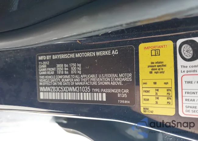 WMWZB3C5XDWM31035: 42543943