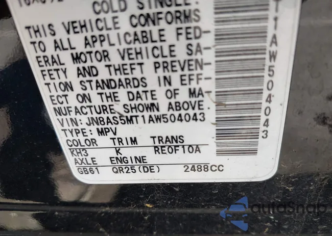 JN8AS5MT1AW504043: 42544066