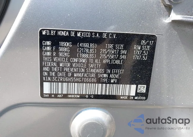 3CZRU6H55HG706686: 42544758