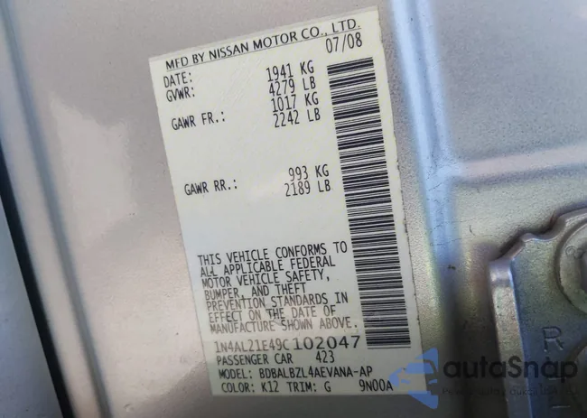 1N4AL21E49C102047: 42544871