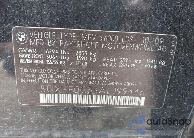 5UXFF0C53ALJ99446: 42544271