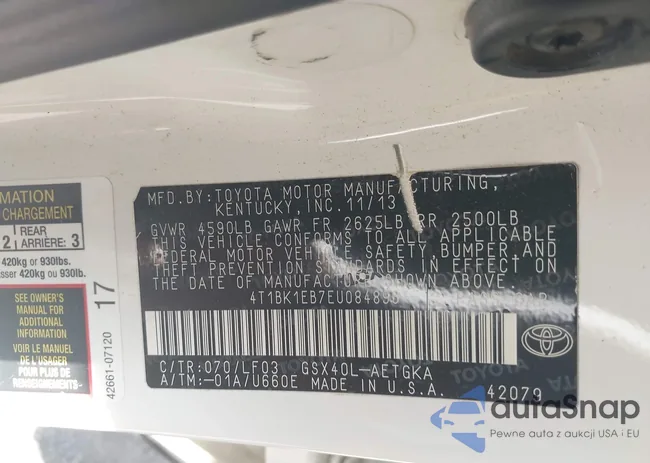 4T1BK1EB7EU084896: 42544511