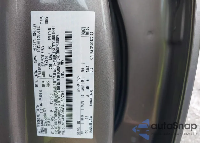 5LMCJ1C96GUJ30791: 42545552