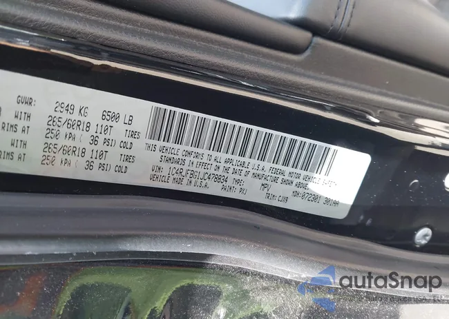 1C4RJFBG1JC478834: 42545557