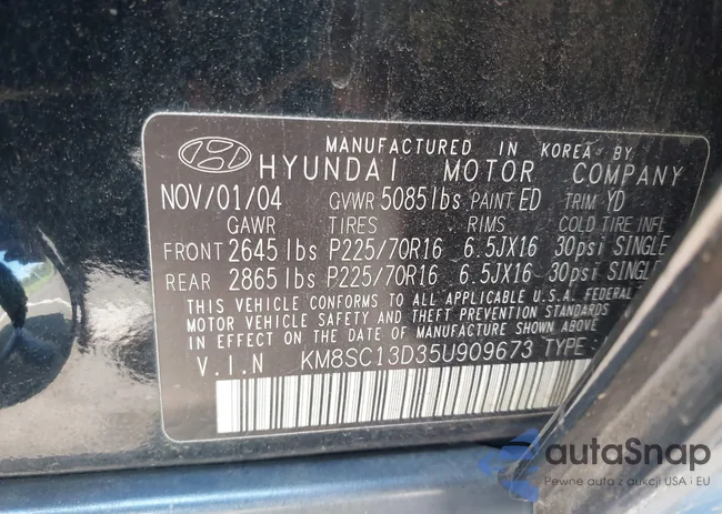 KM8SC13D35U909673: 42545637