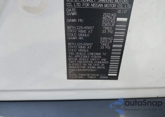 KNMAT2MV8HP551647: 42546095