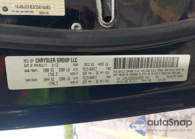 1C4NJCEB3CD616593: 42545529