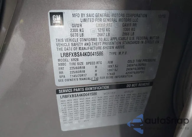 LRBFXBSA4KD041586: 42546628