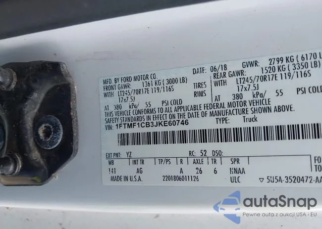 1FTMF1CB3JKE60746: 42546676