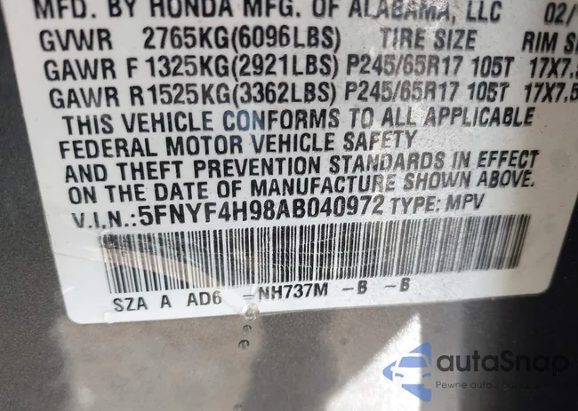 5FNYF4H98AB040972: 42546704