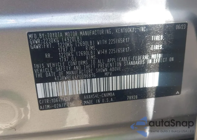 4T3RWRFV4PU096816: 42546734