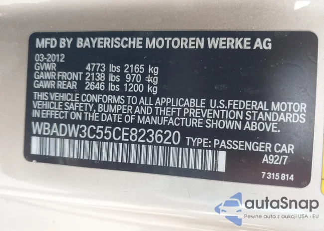 WBADW3C55CE823620: 42546738